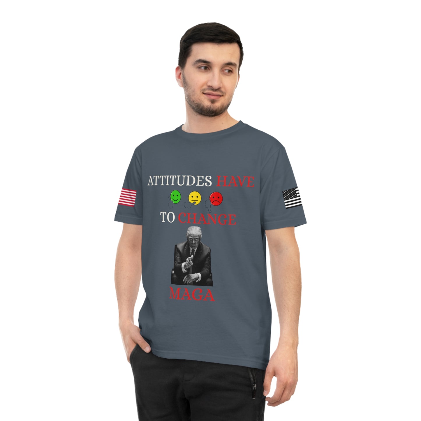 Trump’s Call for Change Tee: Advocating New Attitudes for Peace _100% Organic Cotton