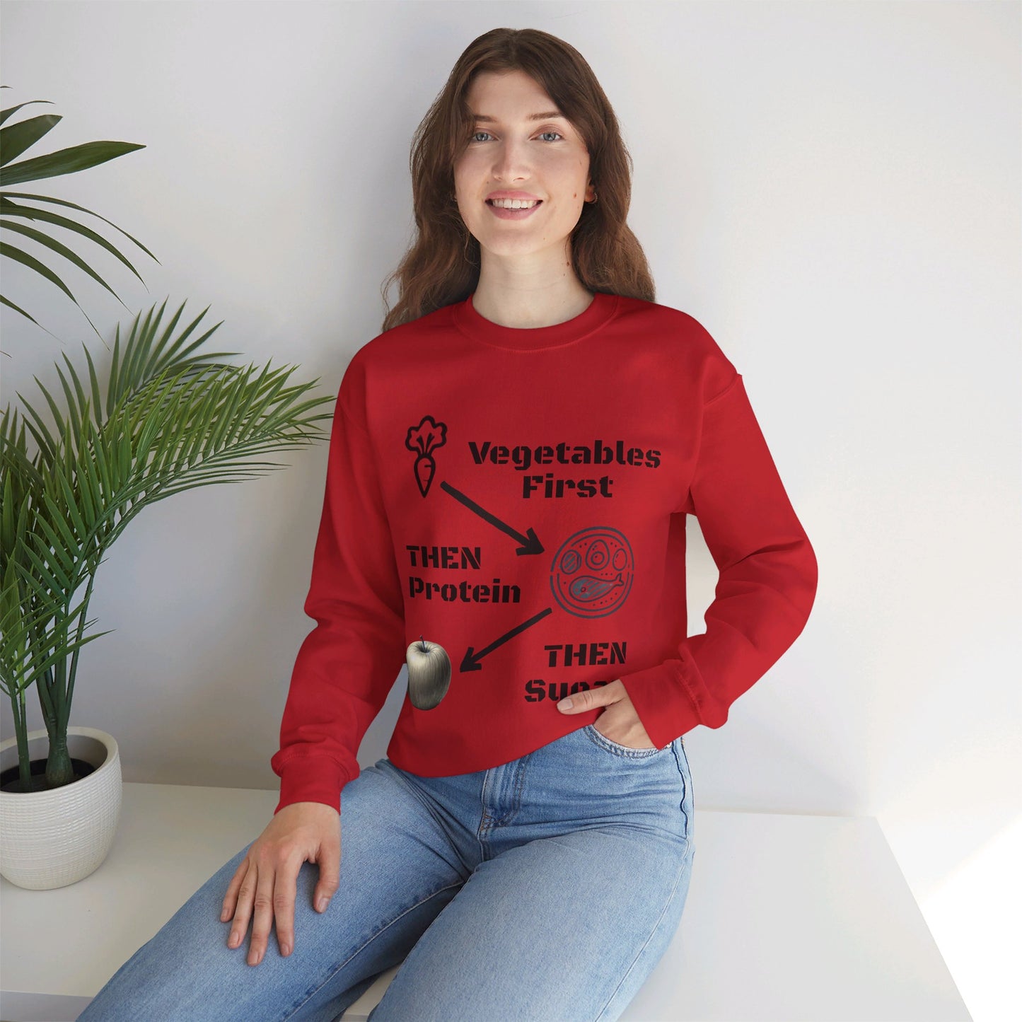 Vegetables First Sweatshirt - My Higher Being