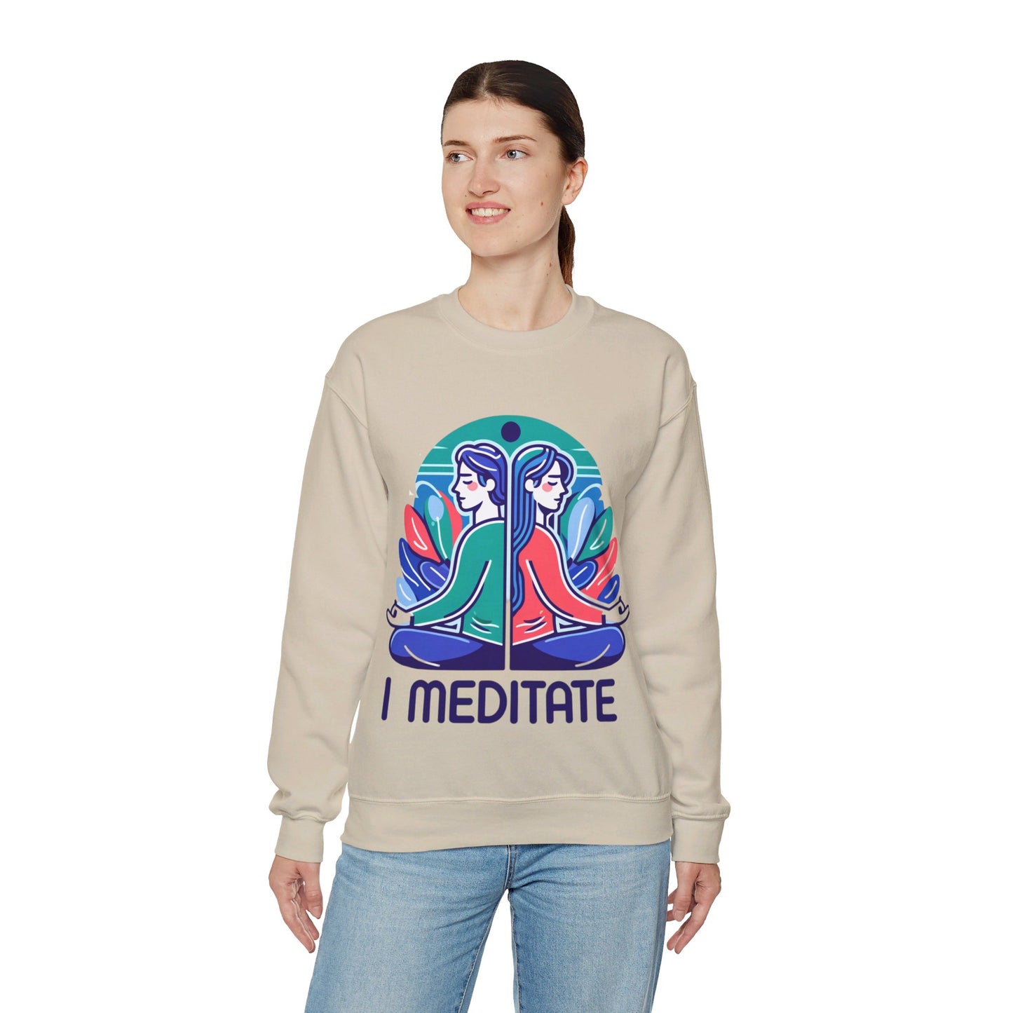 I Meditate Couples' Sweatshirt - My Higher Being