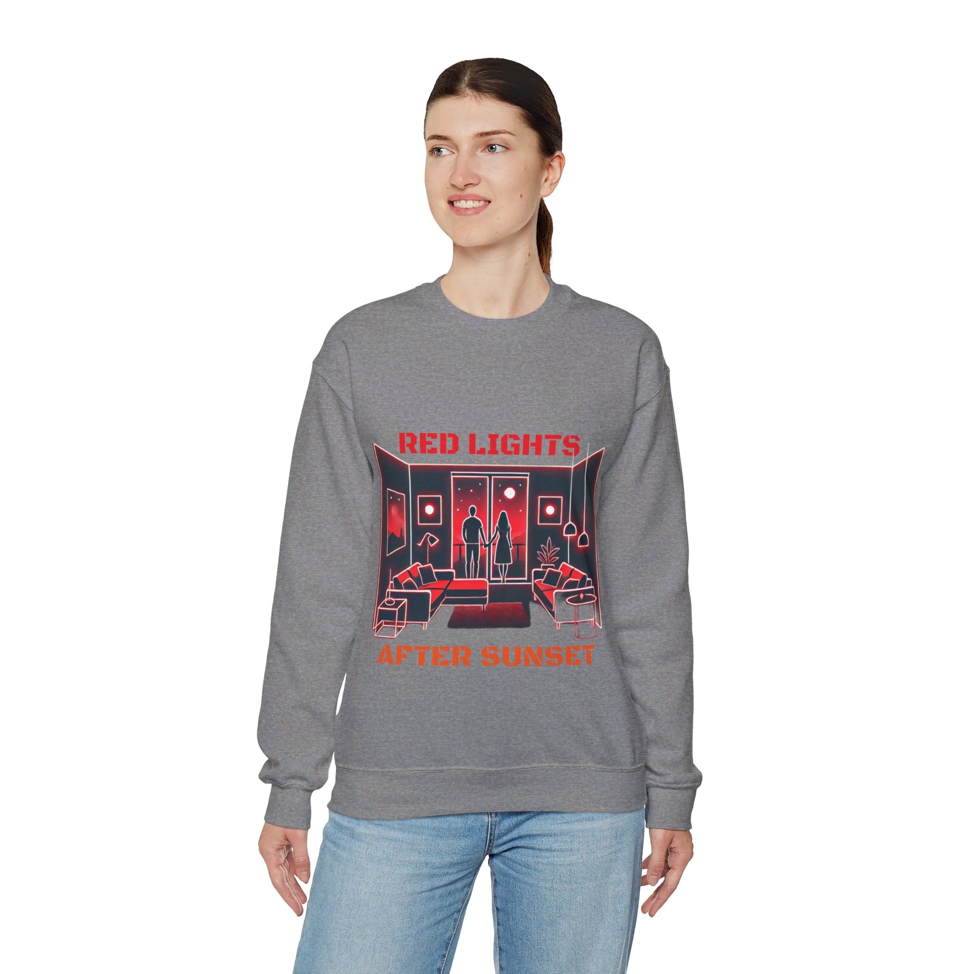 Red Lights After Sunset Sweatshirt - My Higher Being