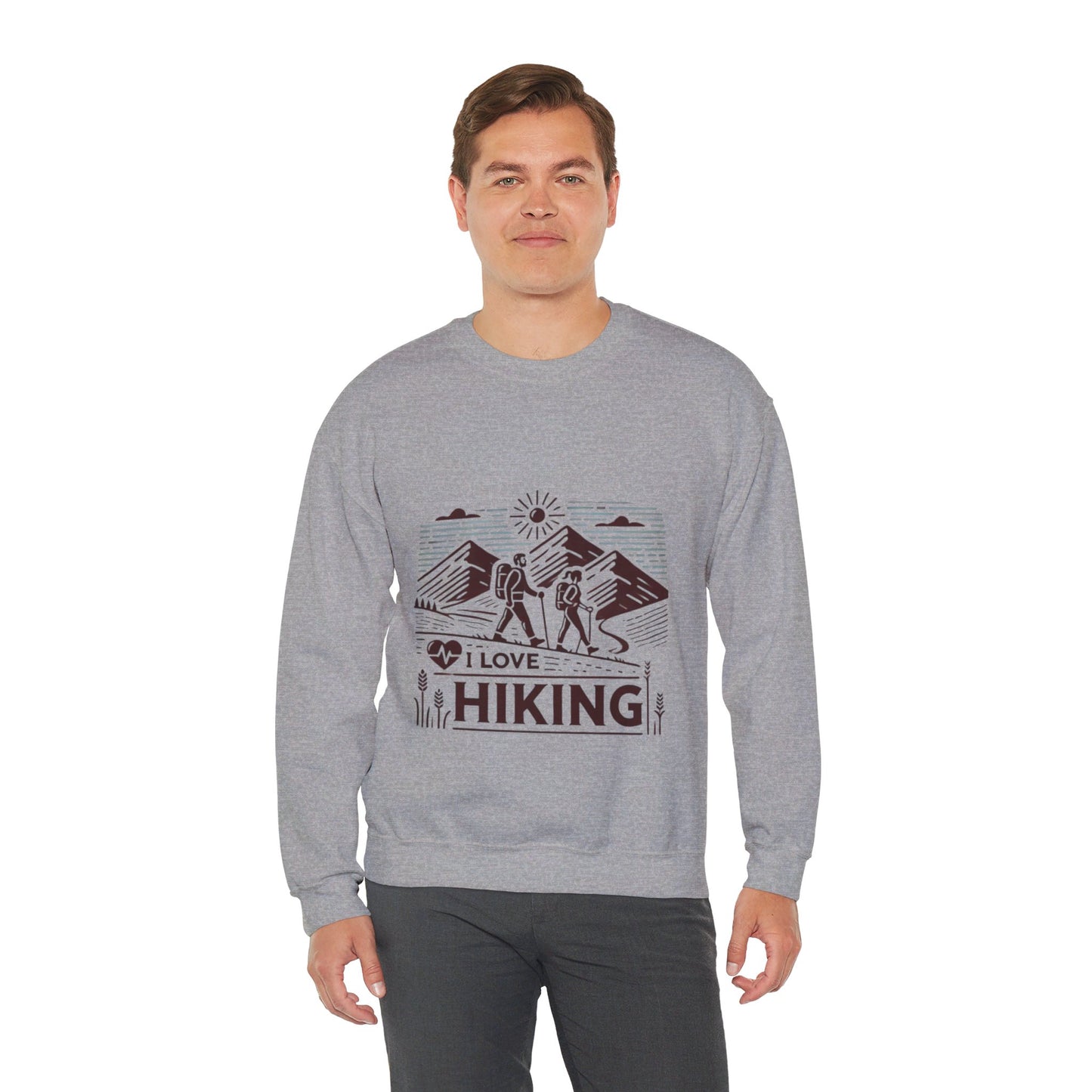 I Love Hiking Couples' Sweatshirt - My Higher Being