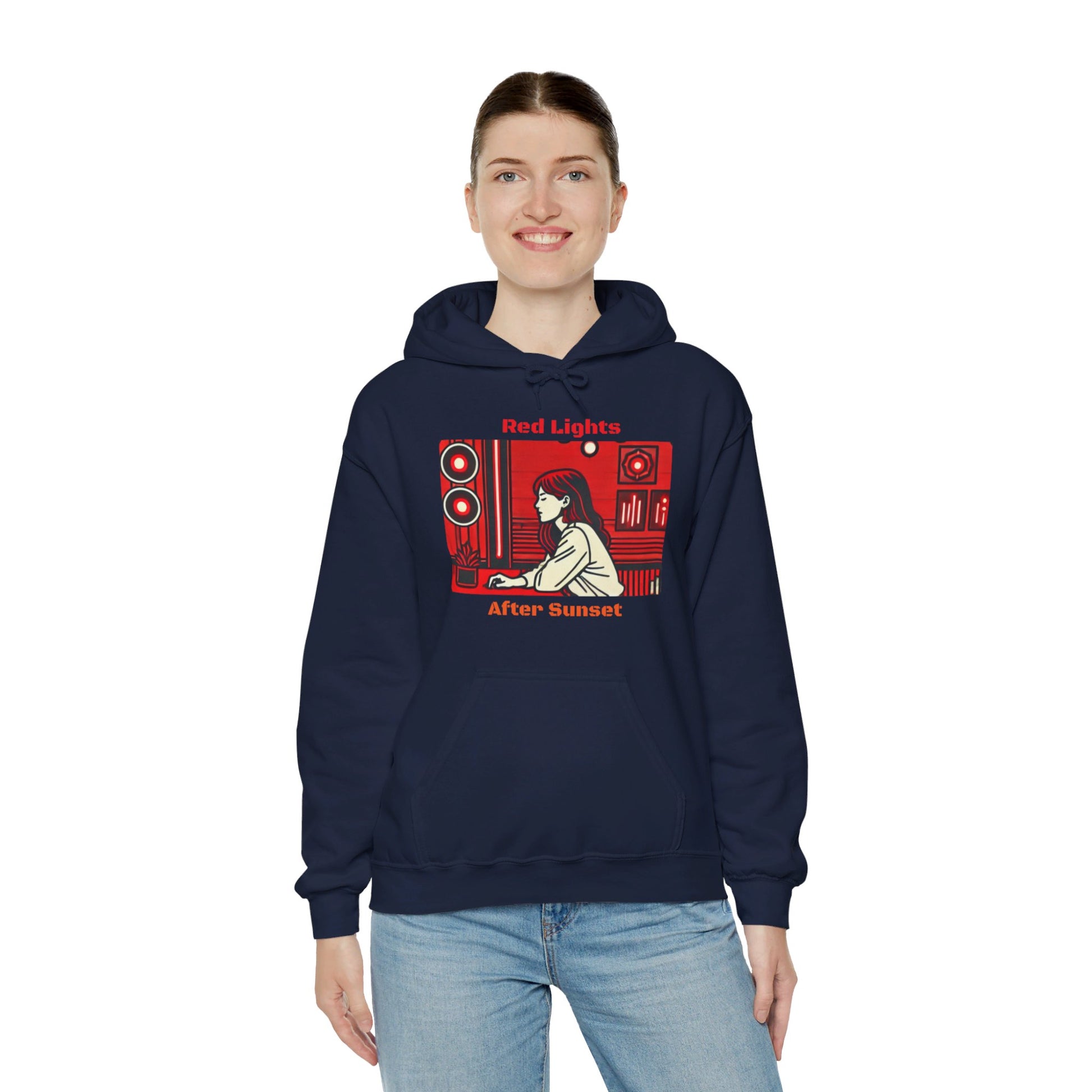 Red Lights After Sunset Woman's Hoodie - My Higher Being