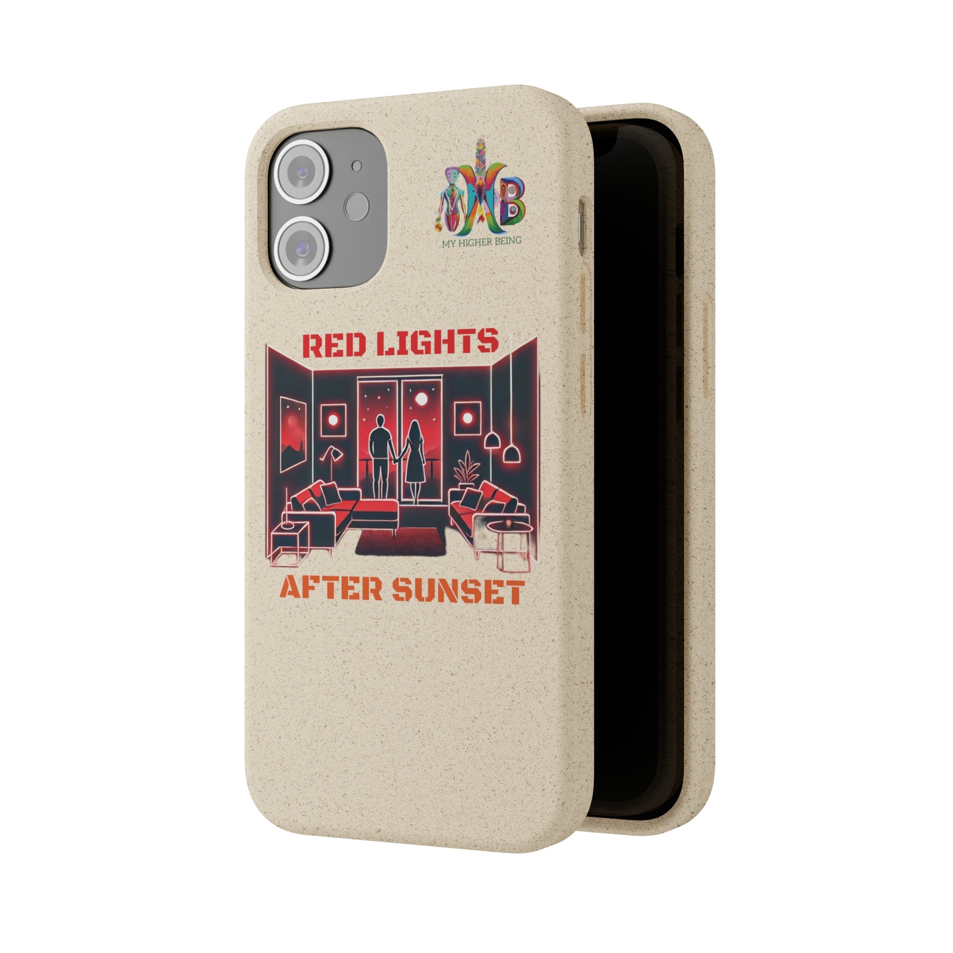 'Red Lights After Sunset'_Plastic Free Biodegradable Phone Case (MHB Edition) - My Higher Being