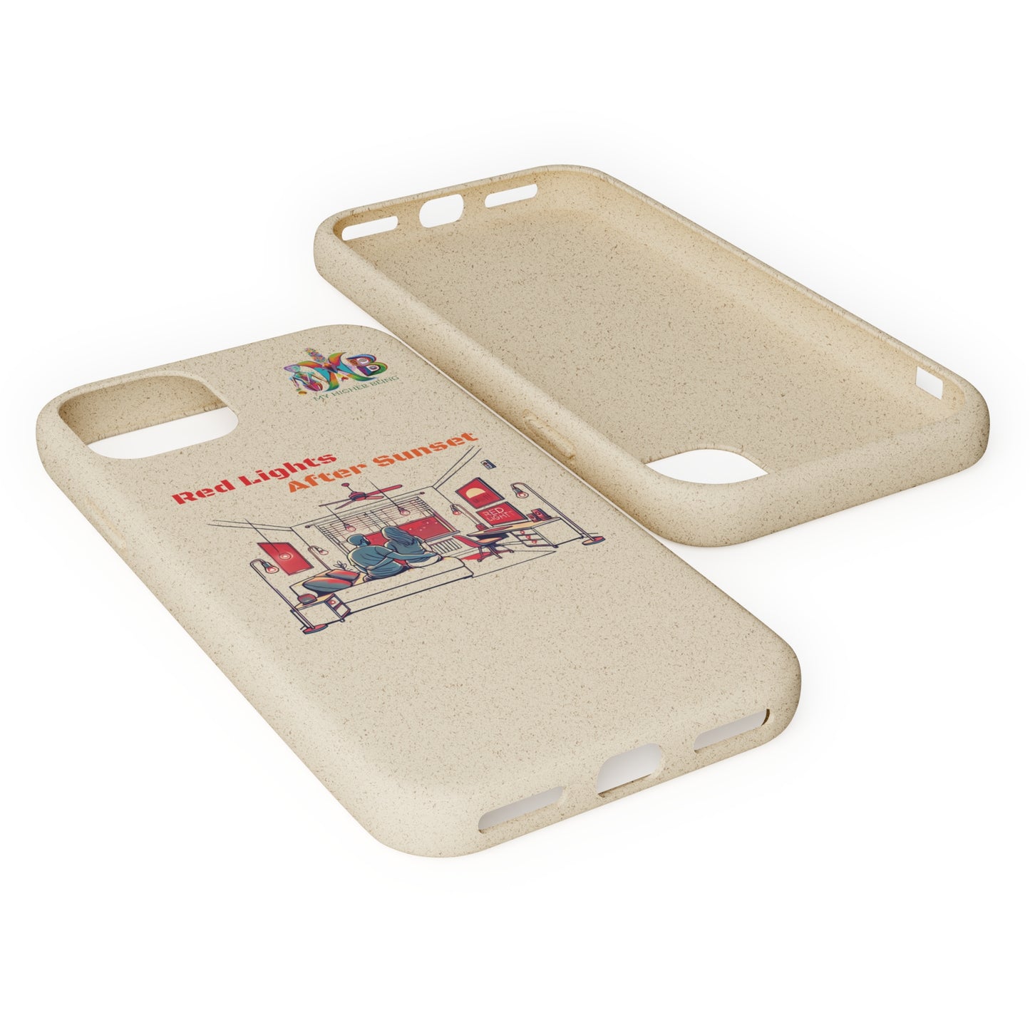 'Red Lights After Sunset'_Plastic Free Biodegradable Phone Case (MHB Edition) - My Higher Being