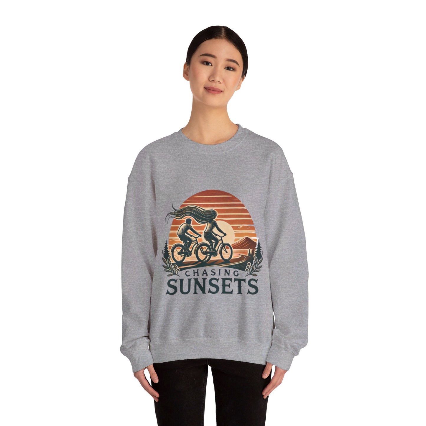 Chasing Sunsets Couples' Sweatshirt - My Higher Being