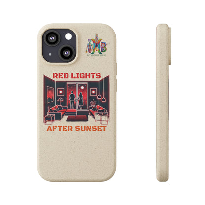 'Red Lights After Sunset'_Plastic Free Biodegradable Phone Case (MHB Edition) - My Higher Being