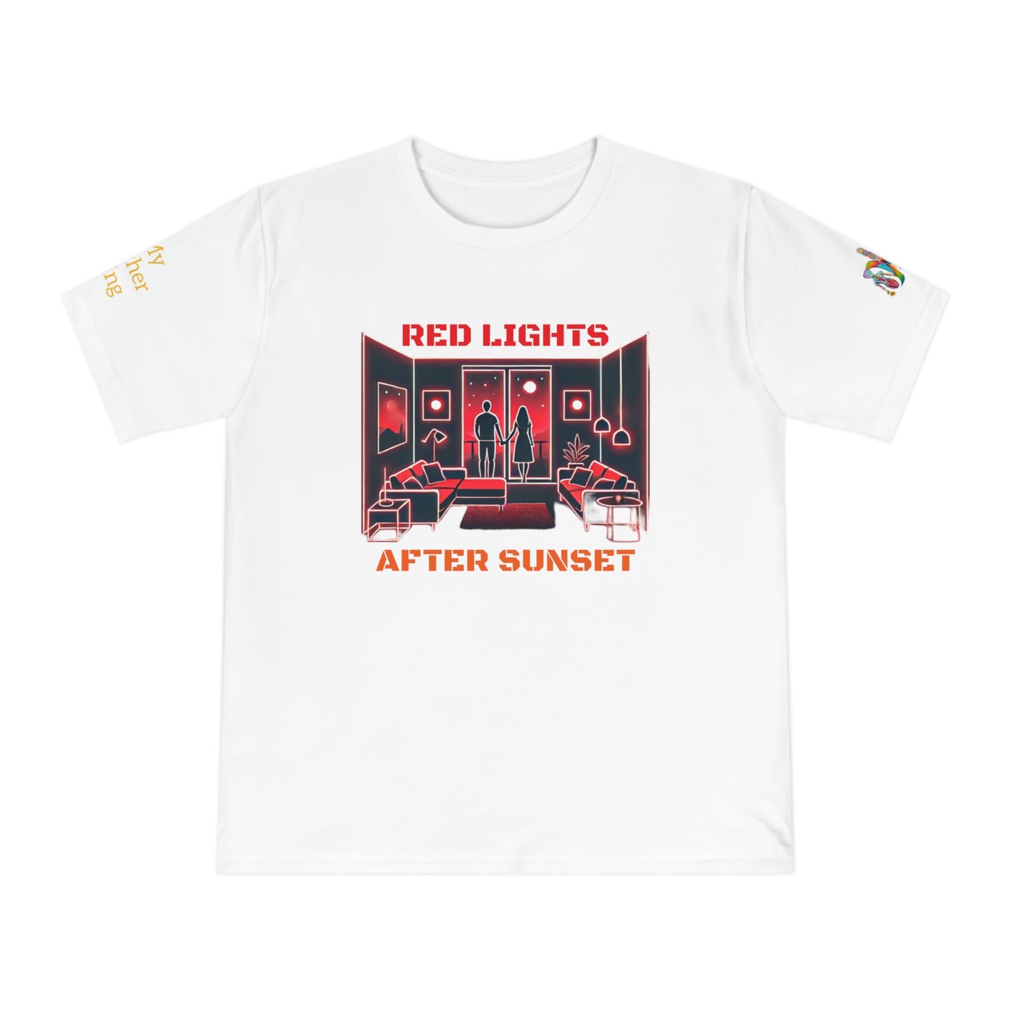 'Red Lights After Sunset' (MHB EDITION)_100% Organic Cotton T-Shirt - My Higher Being