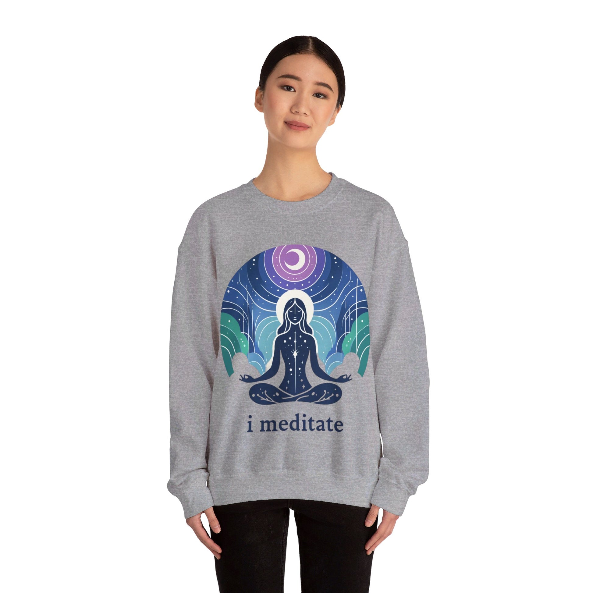 I Meditate Woman's Sweatshirt - My Higher Being