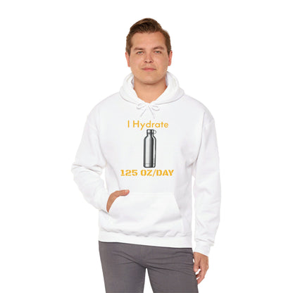 I Hydrate Man's Hoodie_125 oz/day - My Higher Being