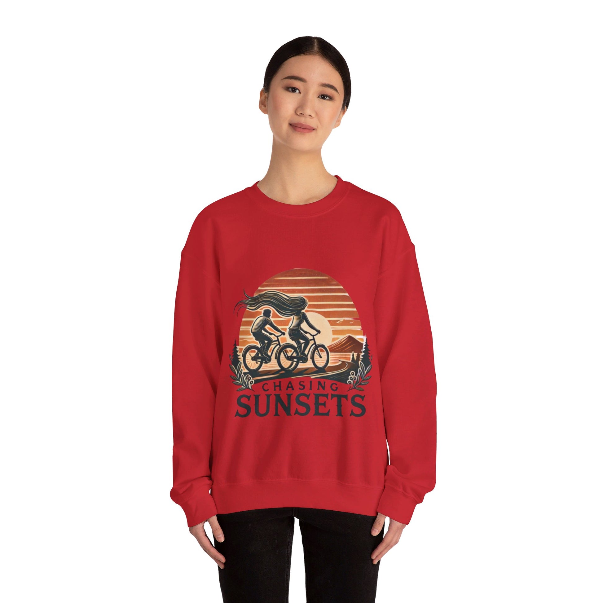 Chasing Sunsets Couples' Sweatshirt - My Higher Being