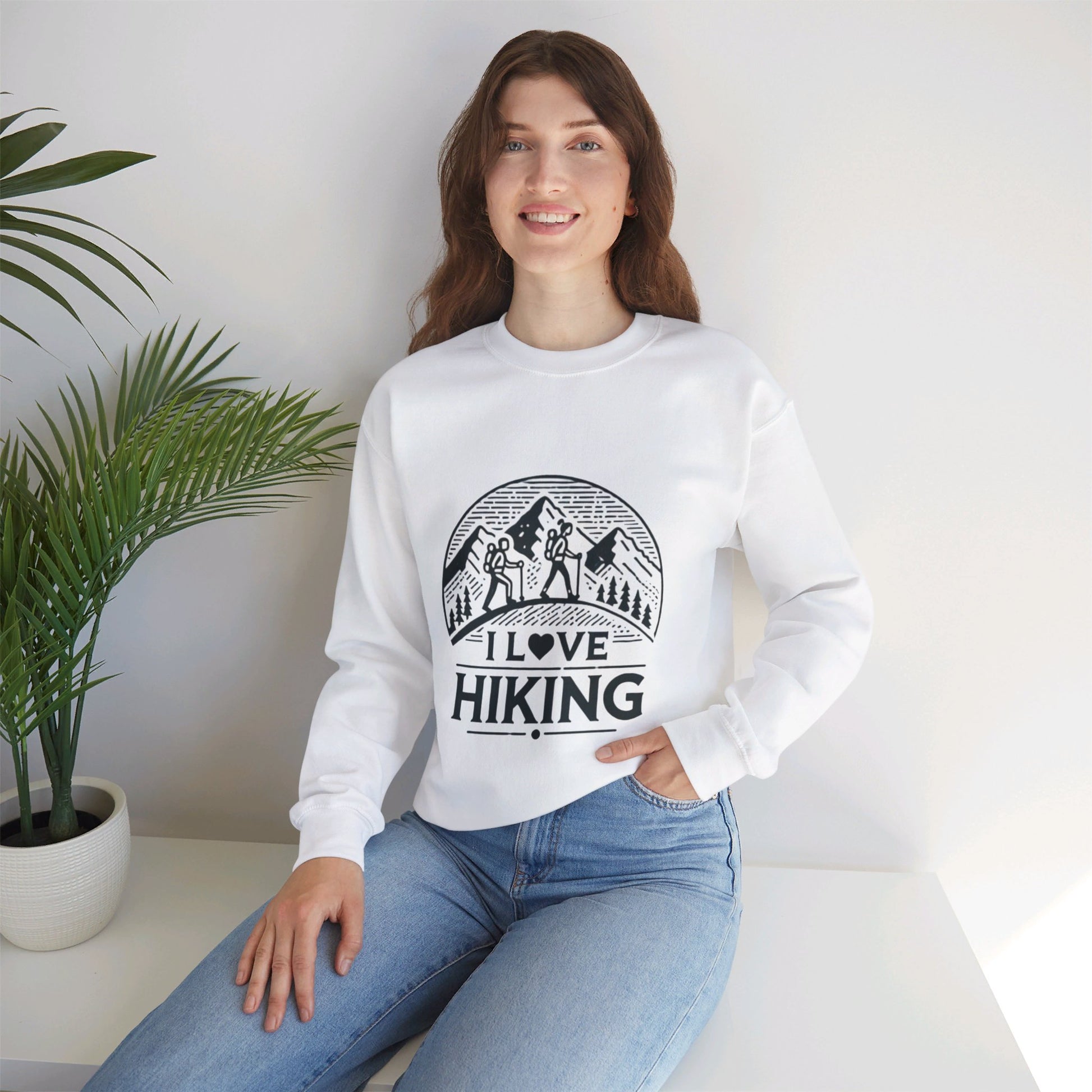 I Love Hiking Couples' Sweatshirt - My Higher Being