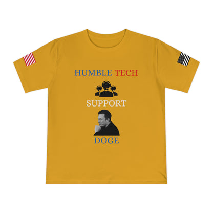 Elon Musk’s ‘Humble Tech Support’ DOGE Initiative Tee _100% Organic Cotton