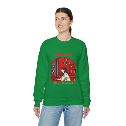 Red Lights After Sunset Woman's Sweatshirt - My Higher Being