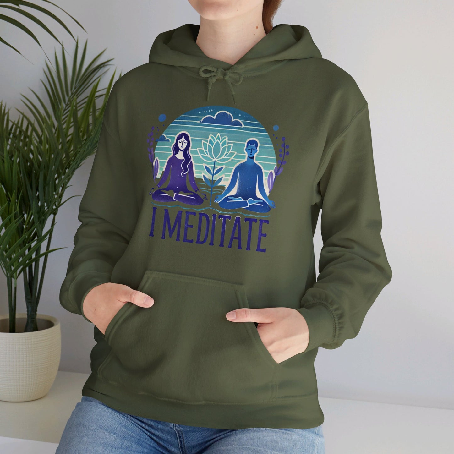 I Meditate Couples' Hoodie - My Higher Being