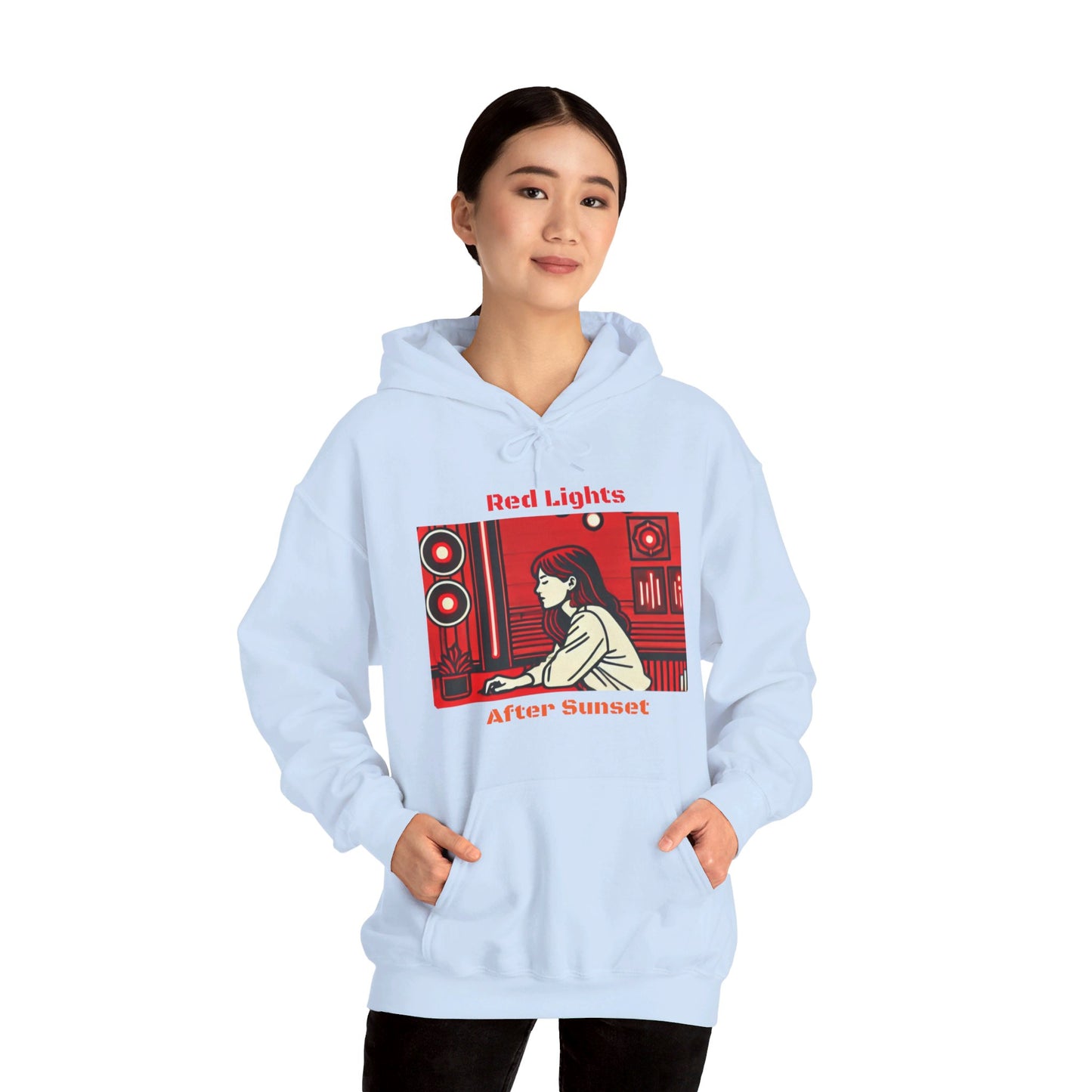 Red Lights After Sunset Woman's Hoodie - My Higher Being