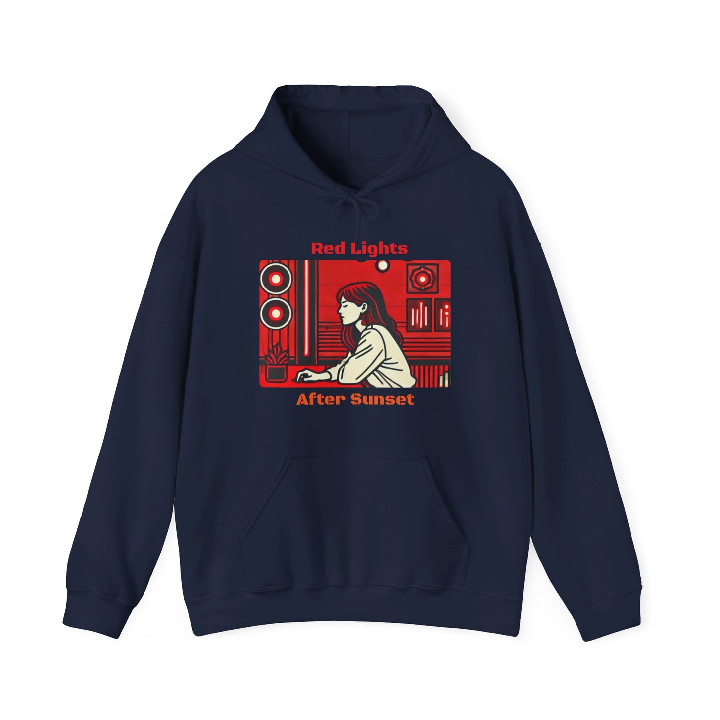 Red Lights After Sunset Woman's Hoodie - My Higher Being