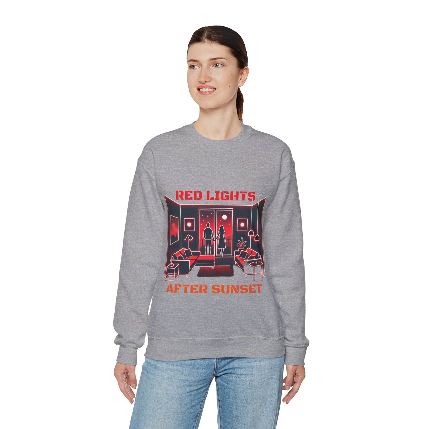 Red Lights After Sunset Sweatshirt - My Higher Being