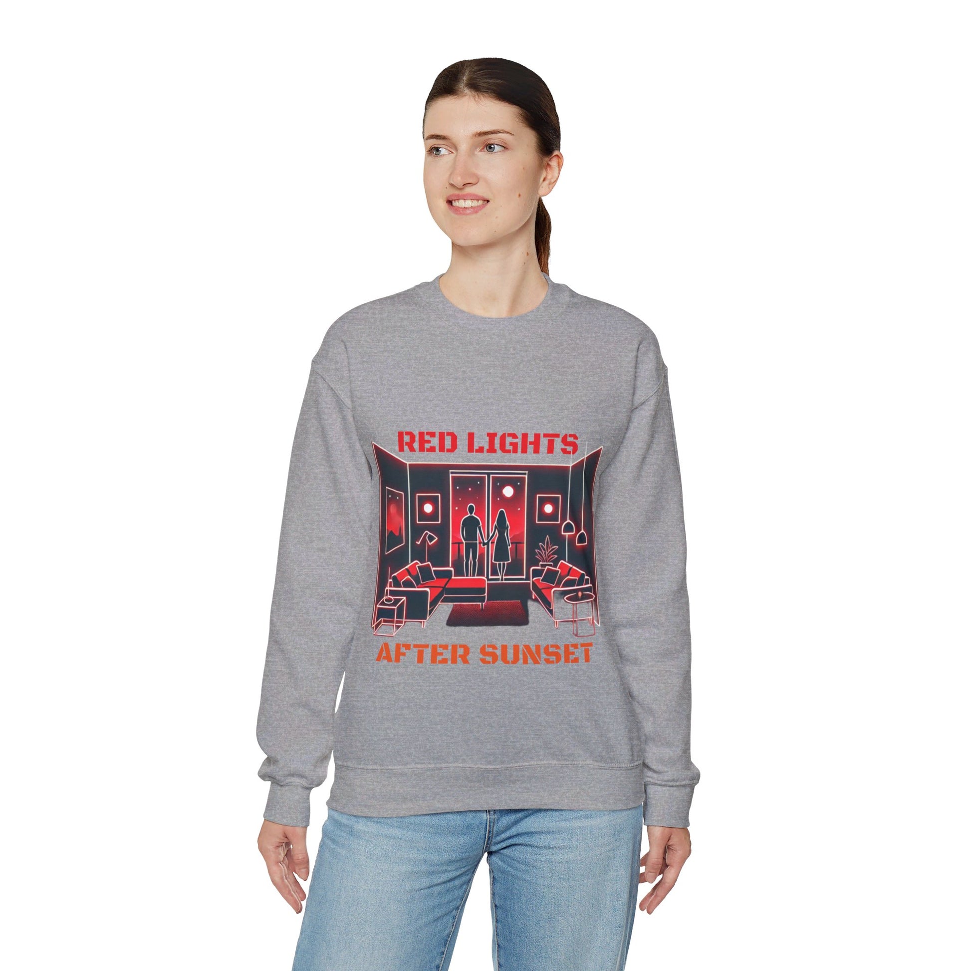 Red Lights After Sunset Sweatshirt - My Higher Being