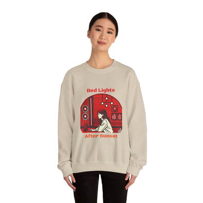 Red Lights After Sunset Woman's Sweatshirt - My Higher Being