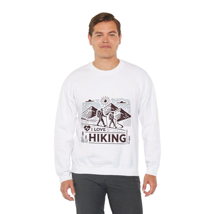 I Love Hiking Couples' Sweatshirt - My Higher Being