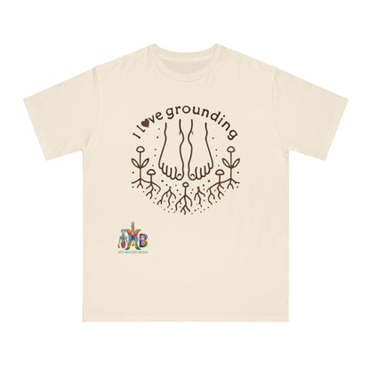 'I Love Grounding'_100% Organic Cotton T-Shirt - My Higher Being