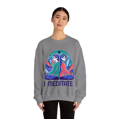 I Meditate Couples' Sweatshirt - My Higher Being