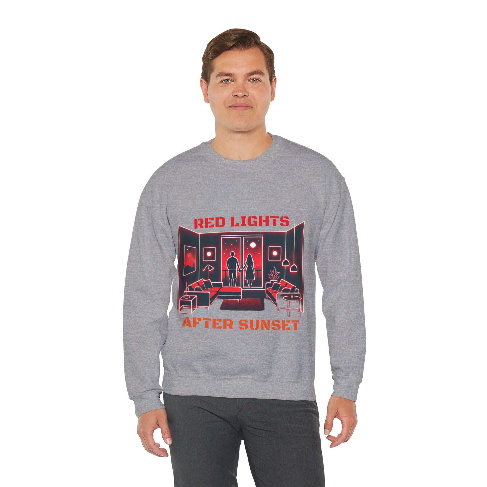 Red Lights After Sunset Sweatshirt - My Higher Being