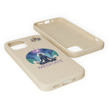 'I Meditate'_Plastic Free Biodegradable Phone Case (MHB Edition) - My Higher Being