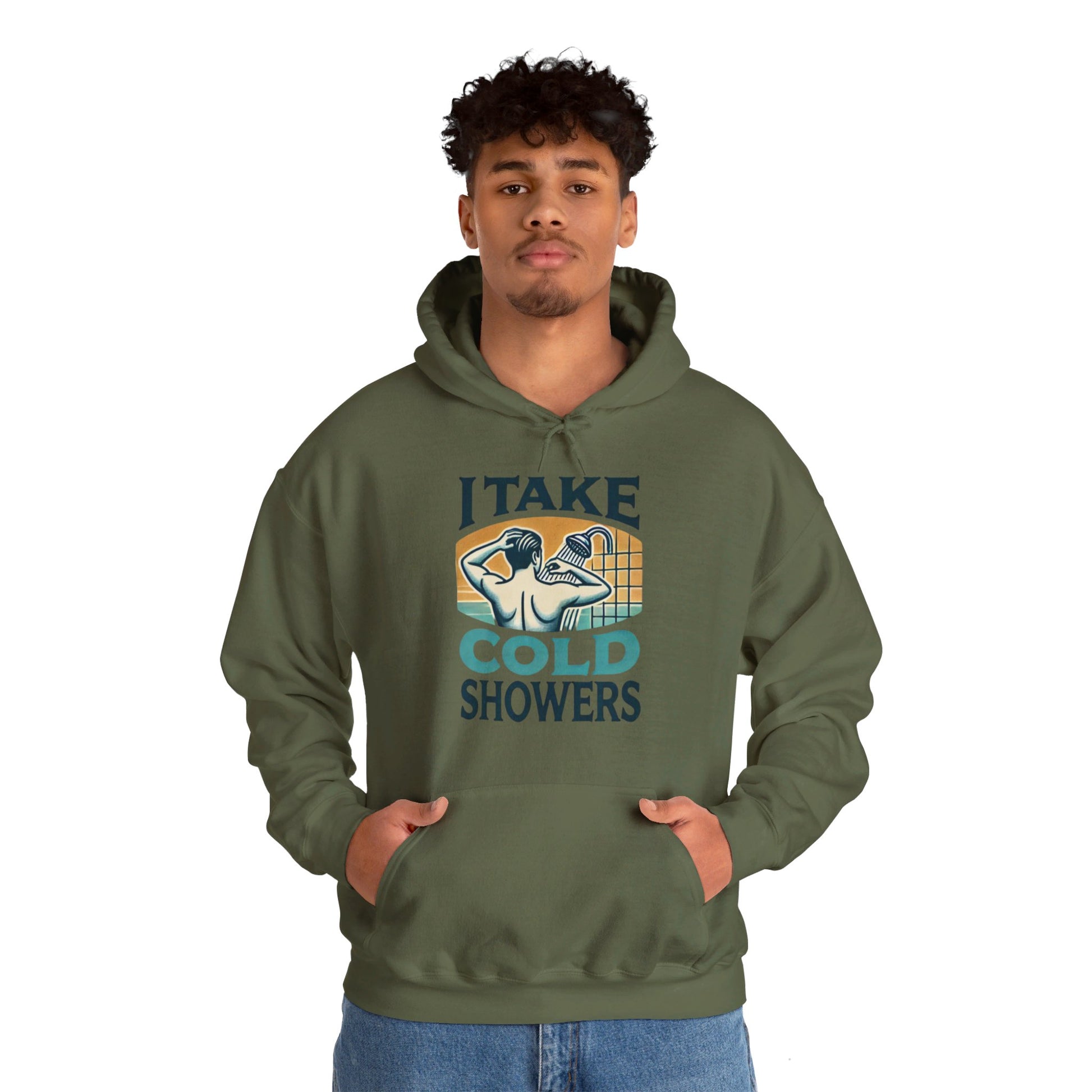 I Take Cold Showers Man's Hoodie - My Higher Being