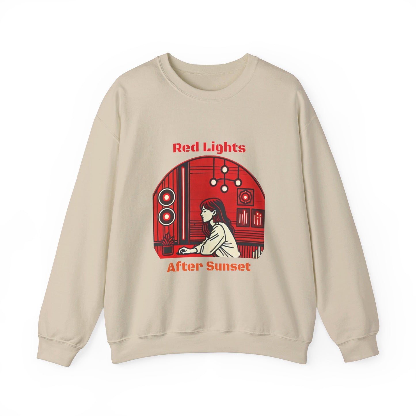 Red Lights After Sunset Woman's Sweatshirt - My Higher Being