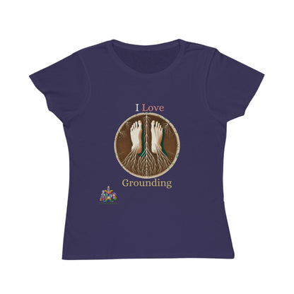 'I Love Grounding'_100% Organic Women's Classic T-Shirt - My Higher Being