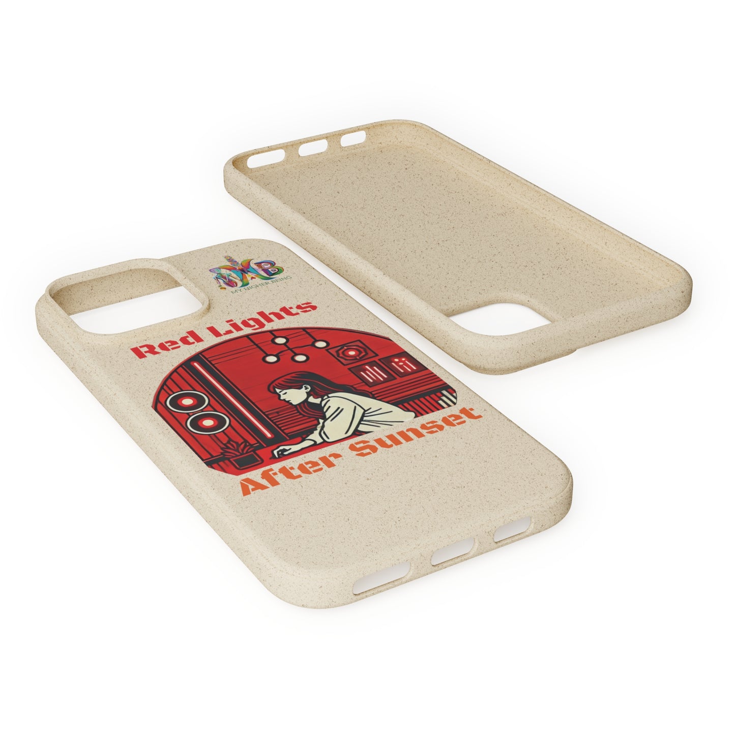 'Red Lights After Sunset'_Plastic Free Biodegradable Phone Case (MHB Edition) - My Higher Being