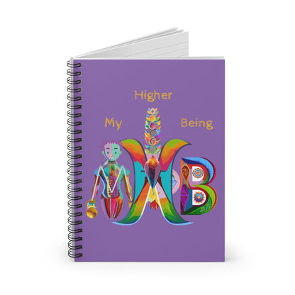 My Higher Being_Spiral Notebook - Ruled Line_Light Purple - My Higher Being