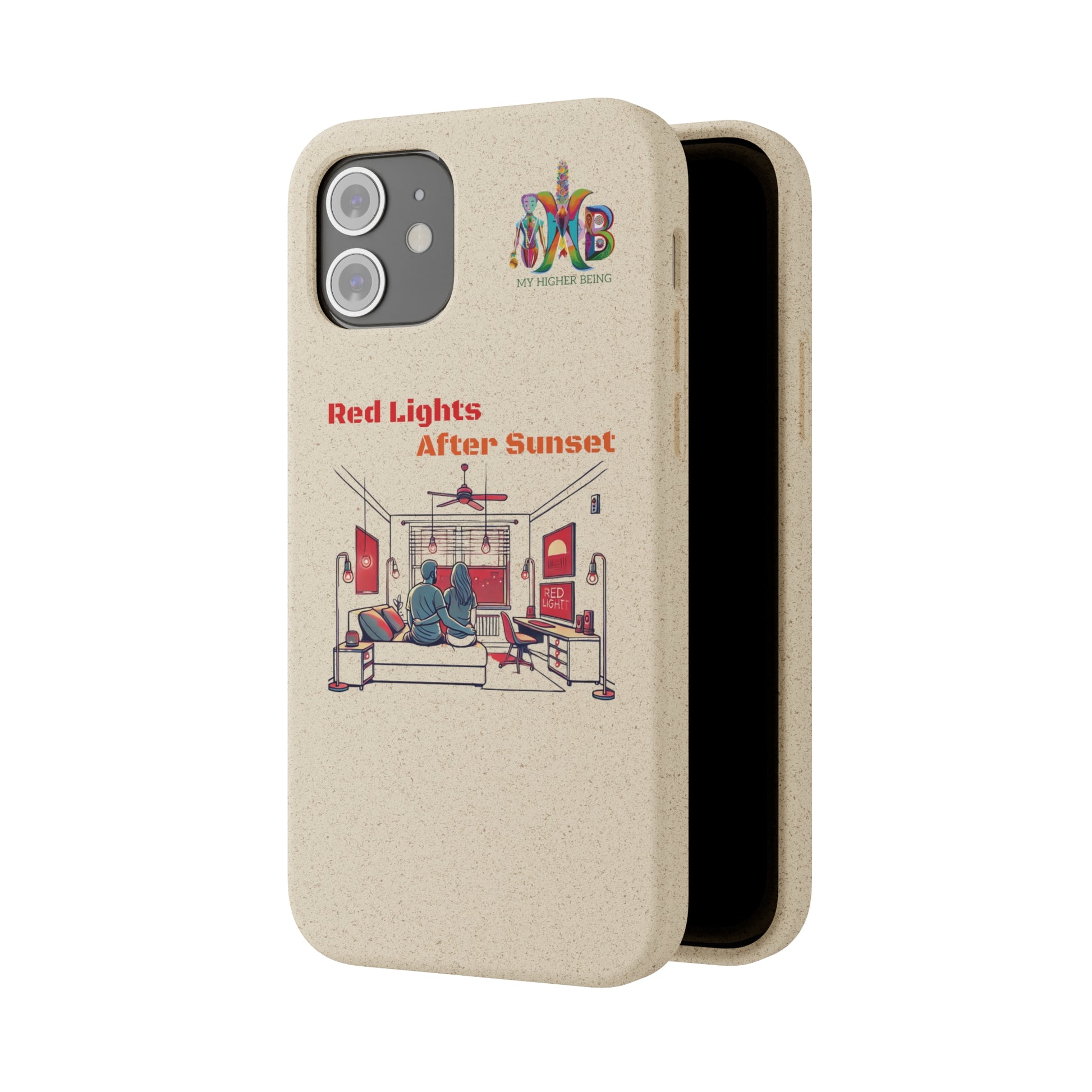 'Red Lights After Sunset'_Plastic Free Biodegradable Phone Case (MHB Edition) - My Higher Being