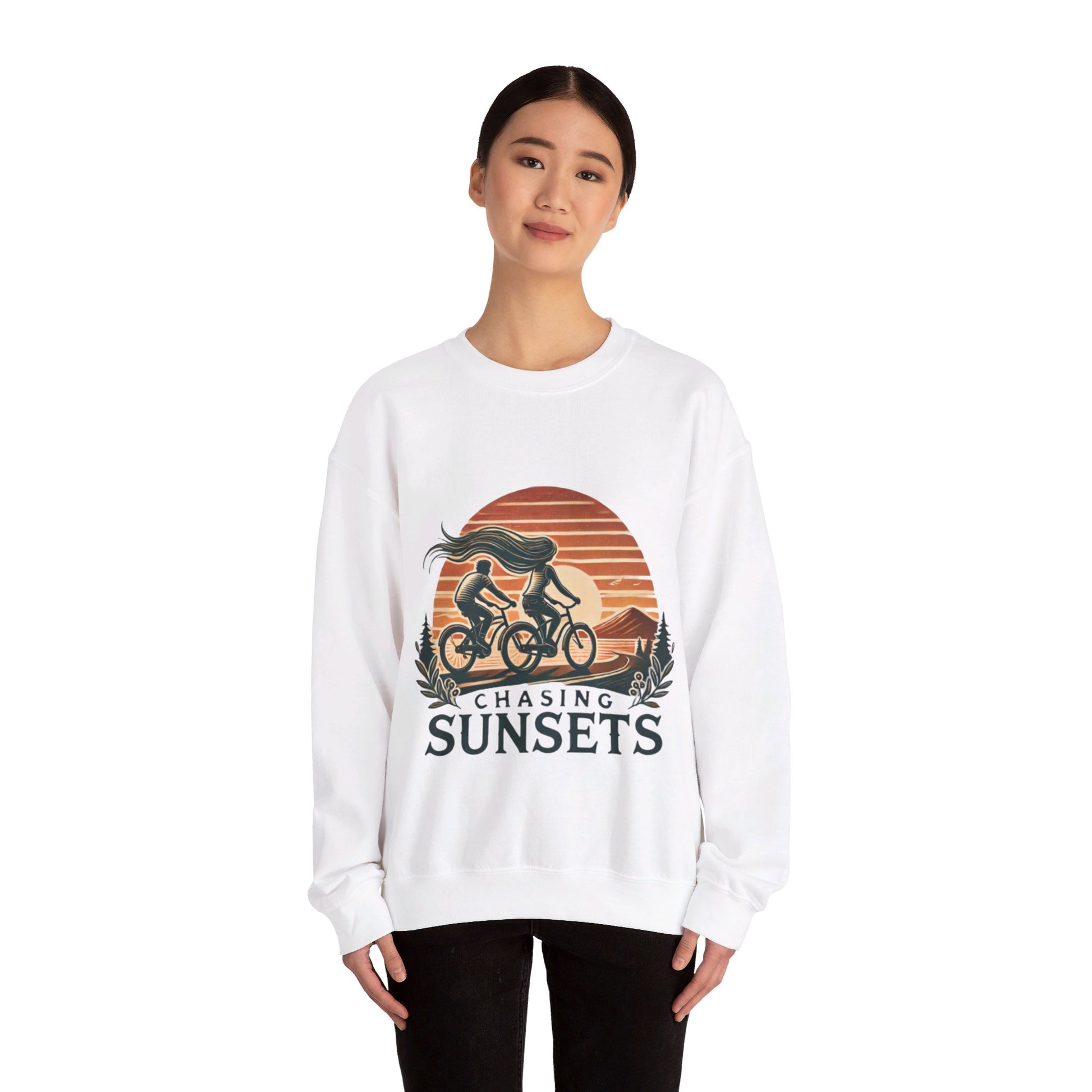 Chasing Sunsets Couples' Sweatshirt - My Higher Being