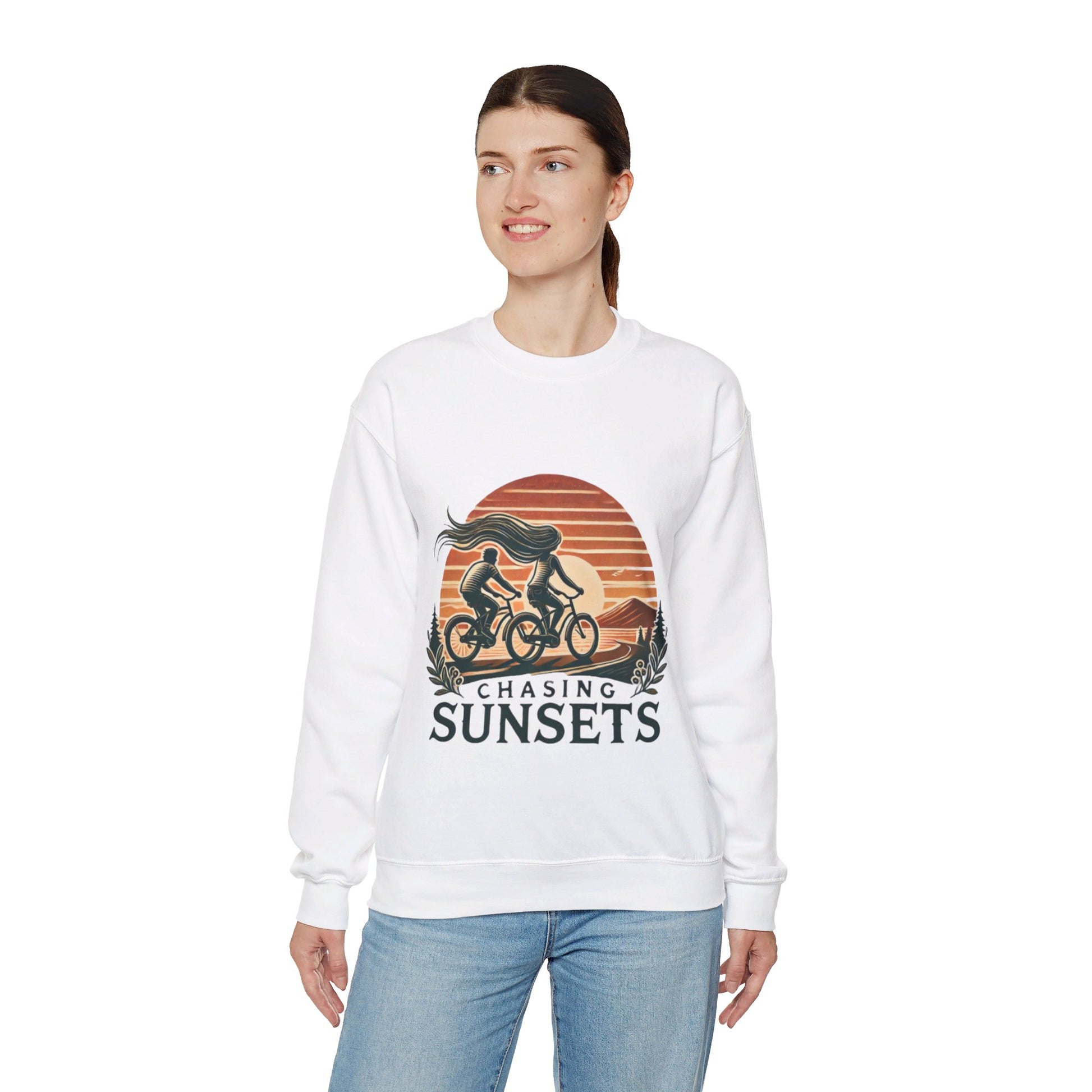 Chasing Sunsets Couples' Sweatshirt - My Higher Being