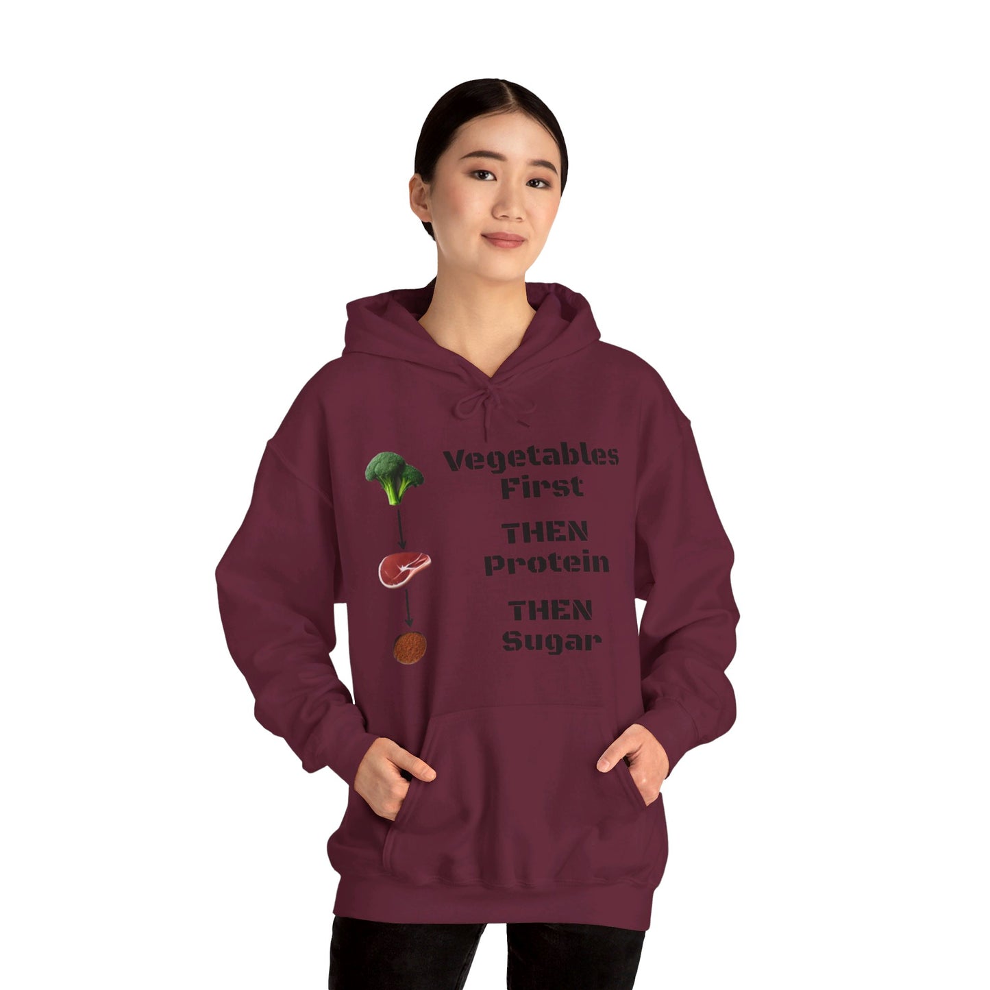 Vegetables First Hoodie - My Higher Being