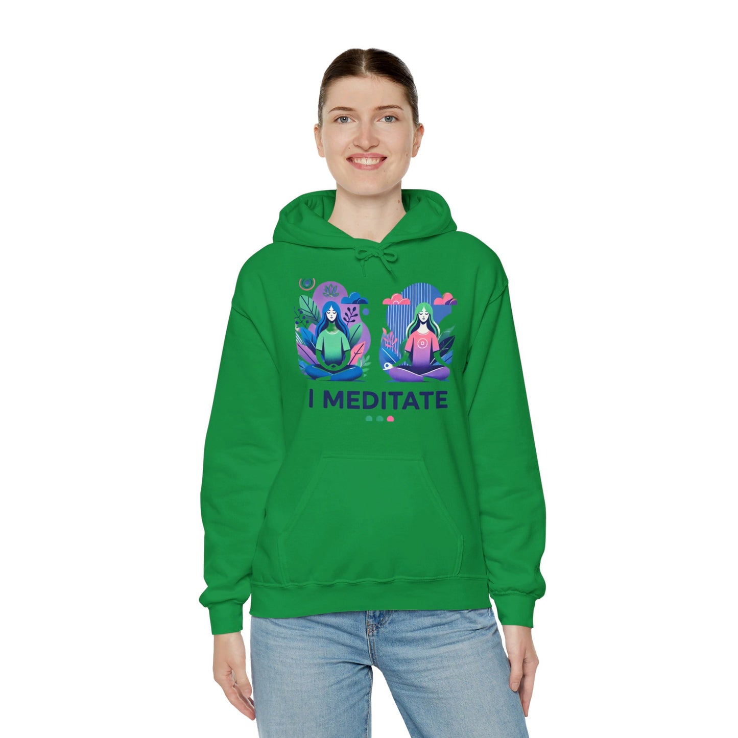 I Meditate Female Double Woman's Hoodie - My Higher Being