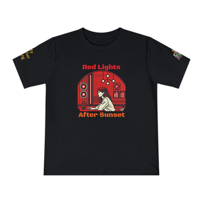 'Red Lights After Sunset' (MHB EDITION)_100% Organic Cotton T-Shirt - My Higher Being