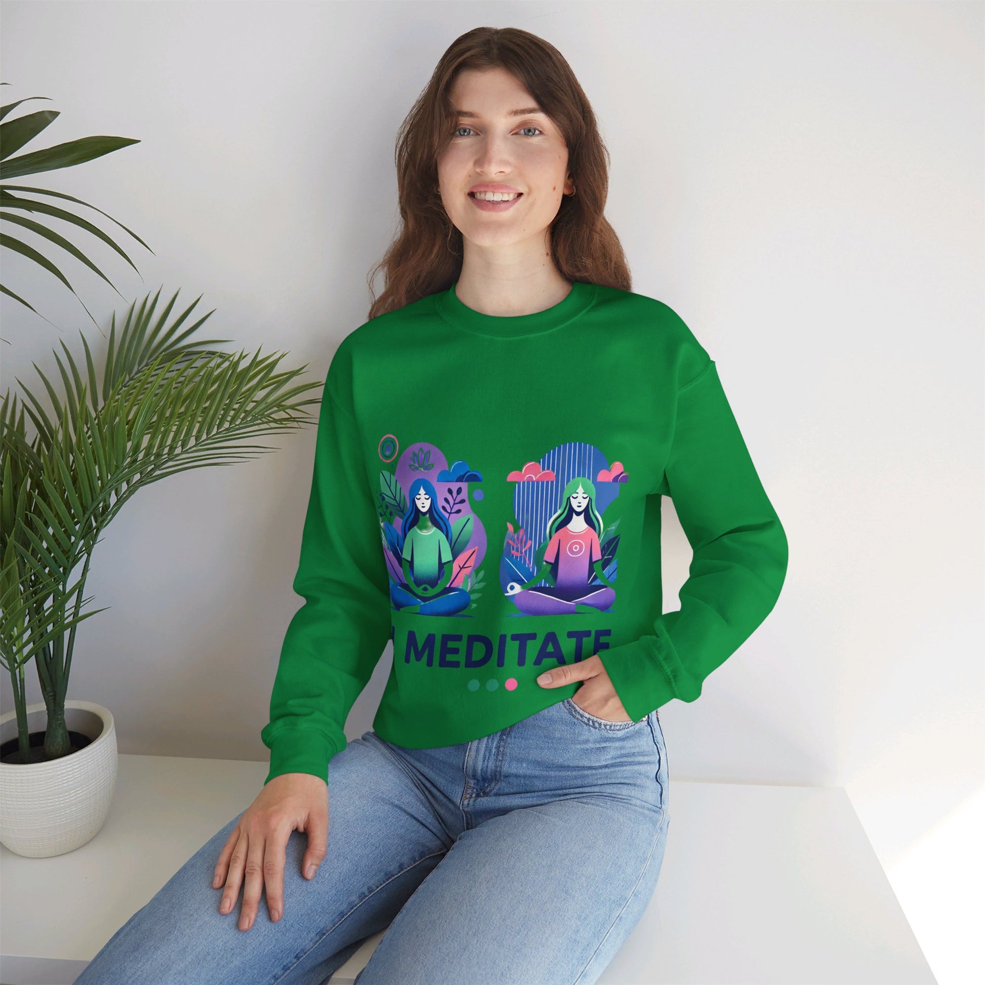 I Meditate Woman's Sweatshirt - My Higher Being