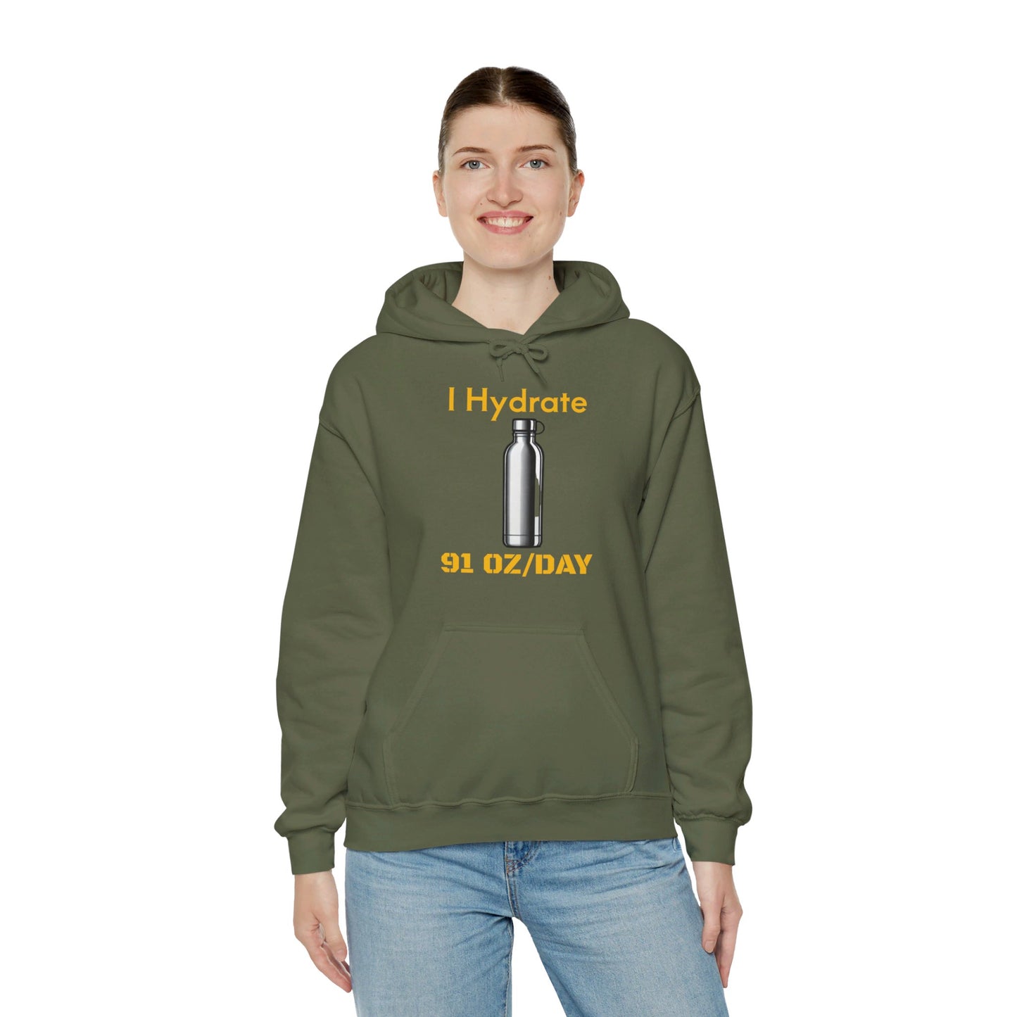 I Hydrate Woman's Hoodie_91 oz/day - My Higher Being