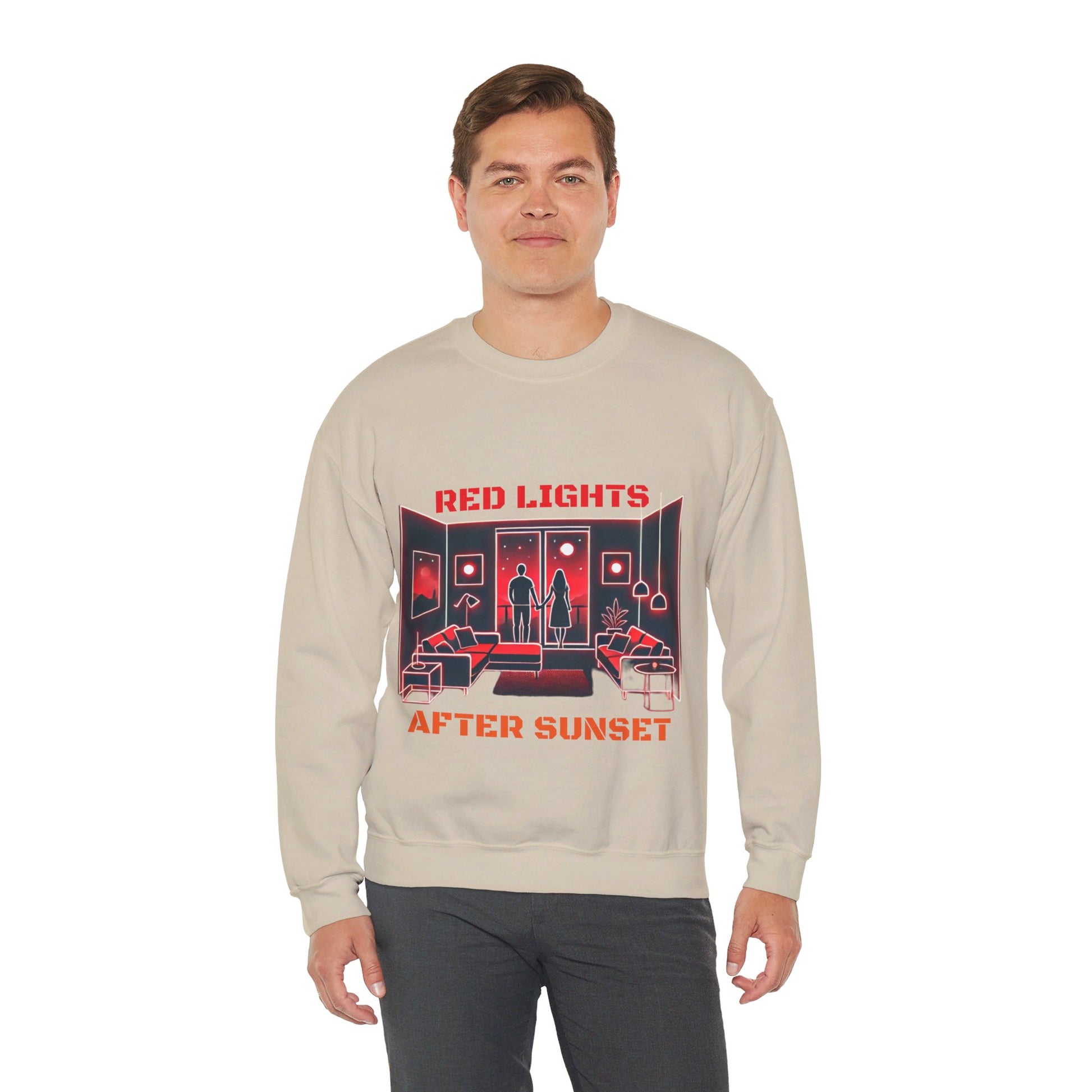 Red Lights After Sunset Sweatshirt - My Higher Being