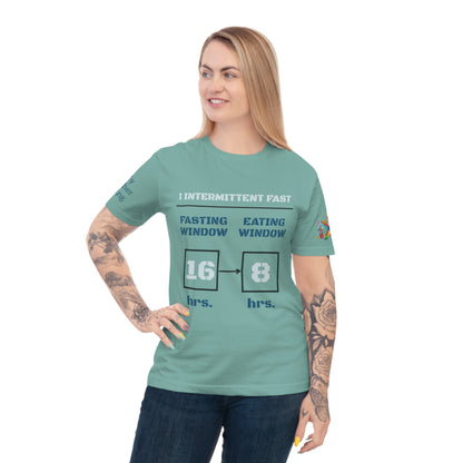 'I Intermittent Fast_16-8' (MHB EDITION)_100% Organic Cotton Unisex T-Shirt