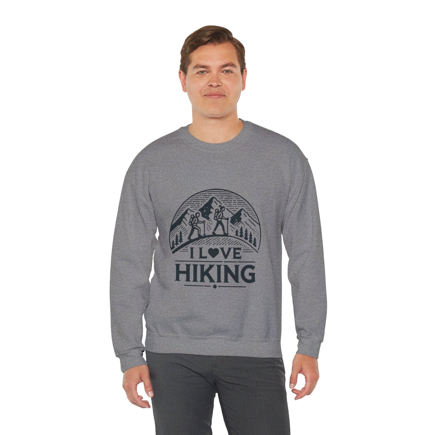 I Love Hiking Couples' Sweatshirt - My Higher Being