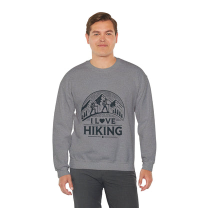 I Love Hiking Couples' Sweatshirt - My Higher Being