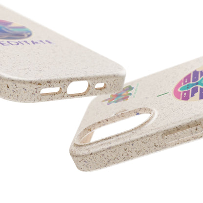 I Meditate — Plastic Free Biodegradable Phone Case — Design 4