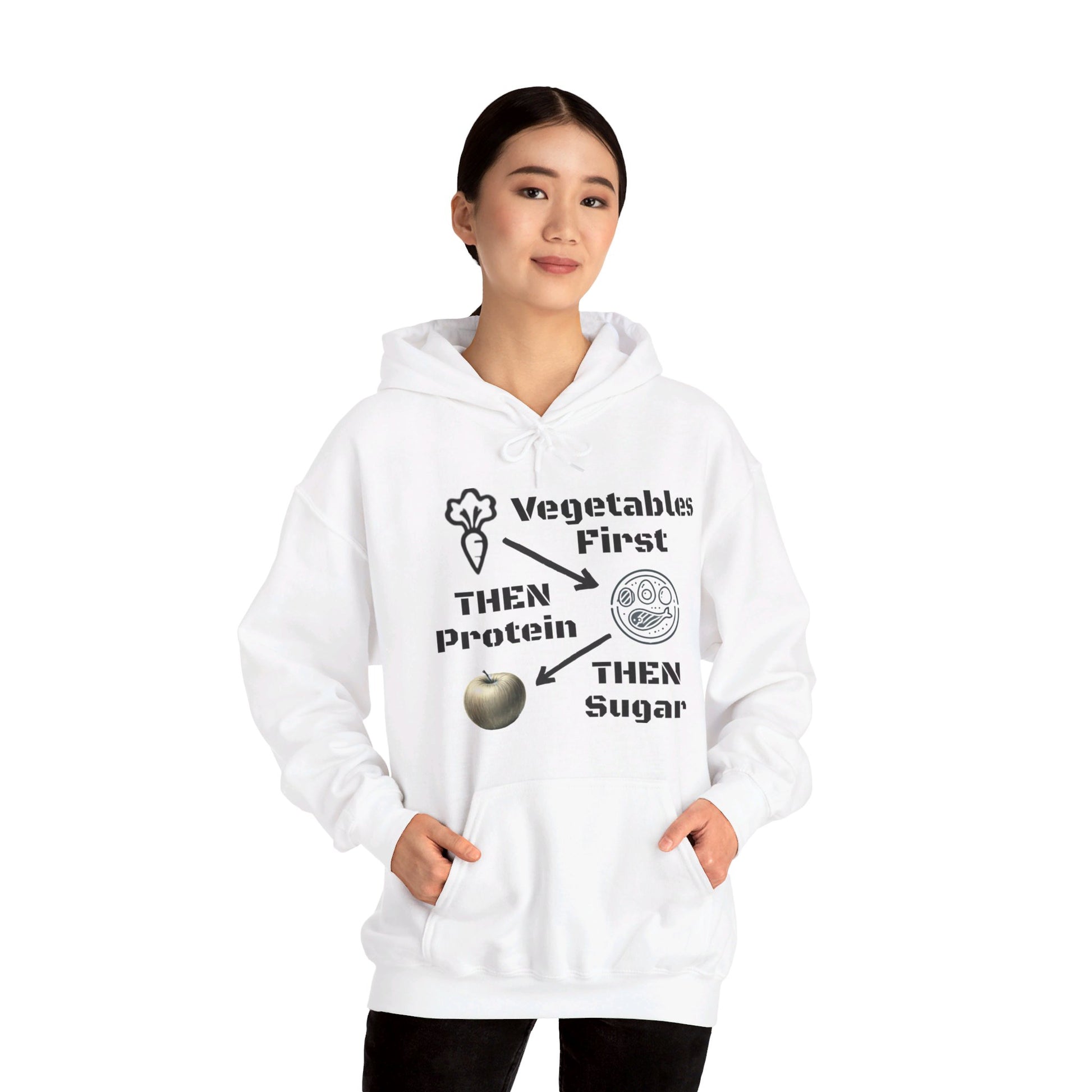 Vegetables First Hoodie - My Higher Being