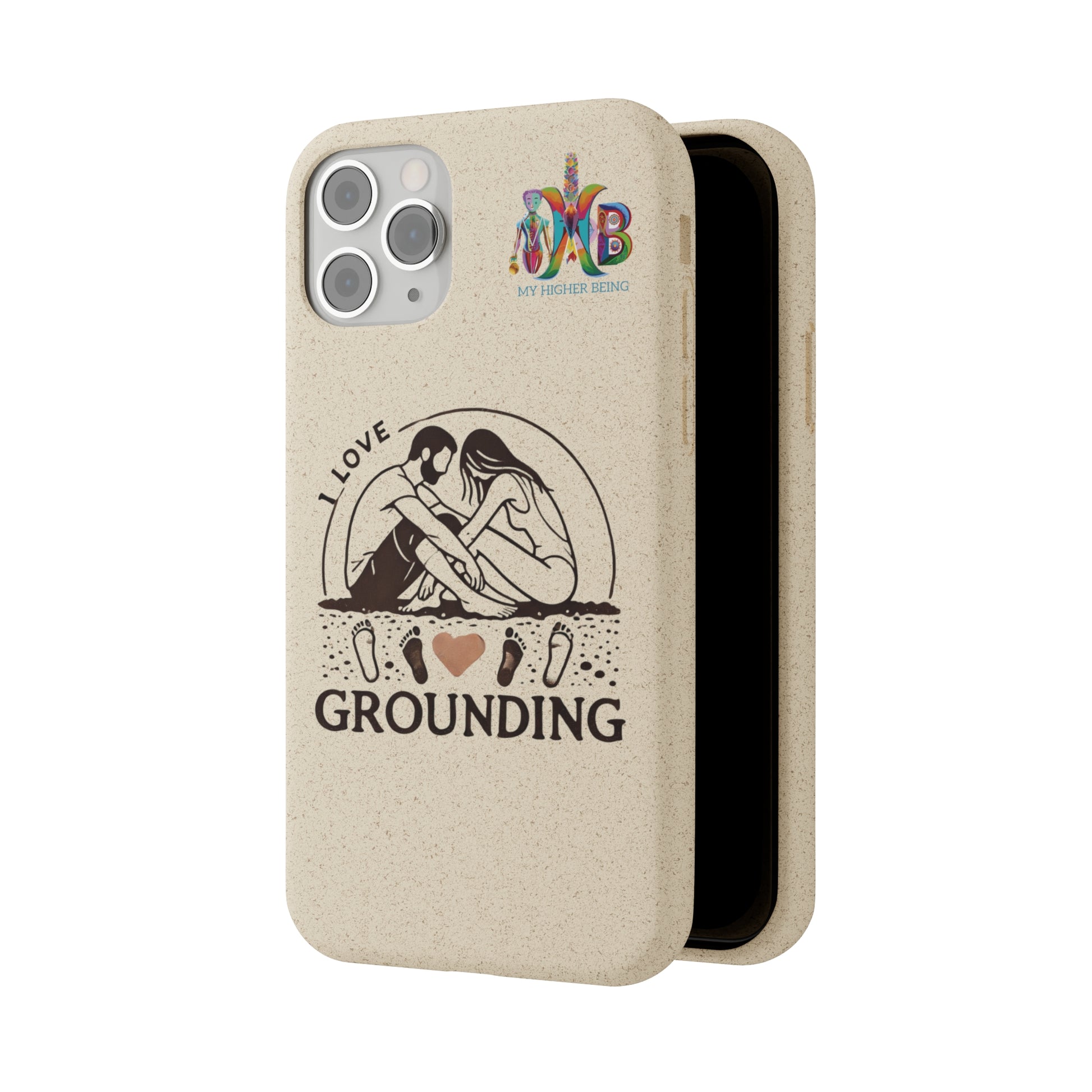 'I Love Grounding'_Plastic Free Biodegradable Phone Case (MHB Edition) - My Higher Being