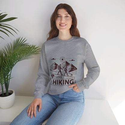 I Love Hiking Couples' Sweatshirt - My Higher Being