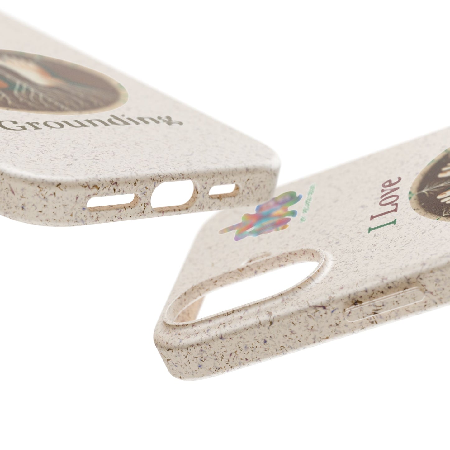 'I Love Grounding'_Plastic Free Biodegradable Phone Case